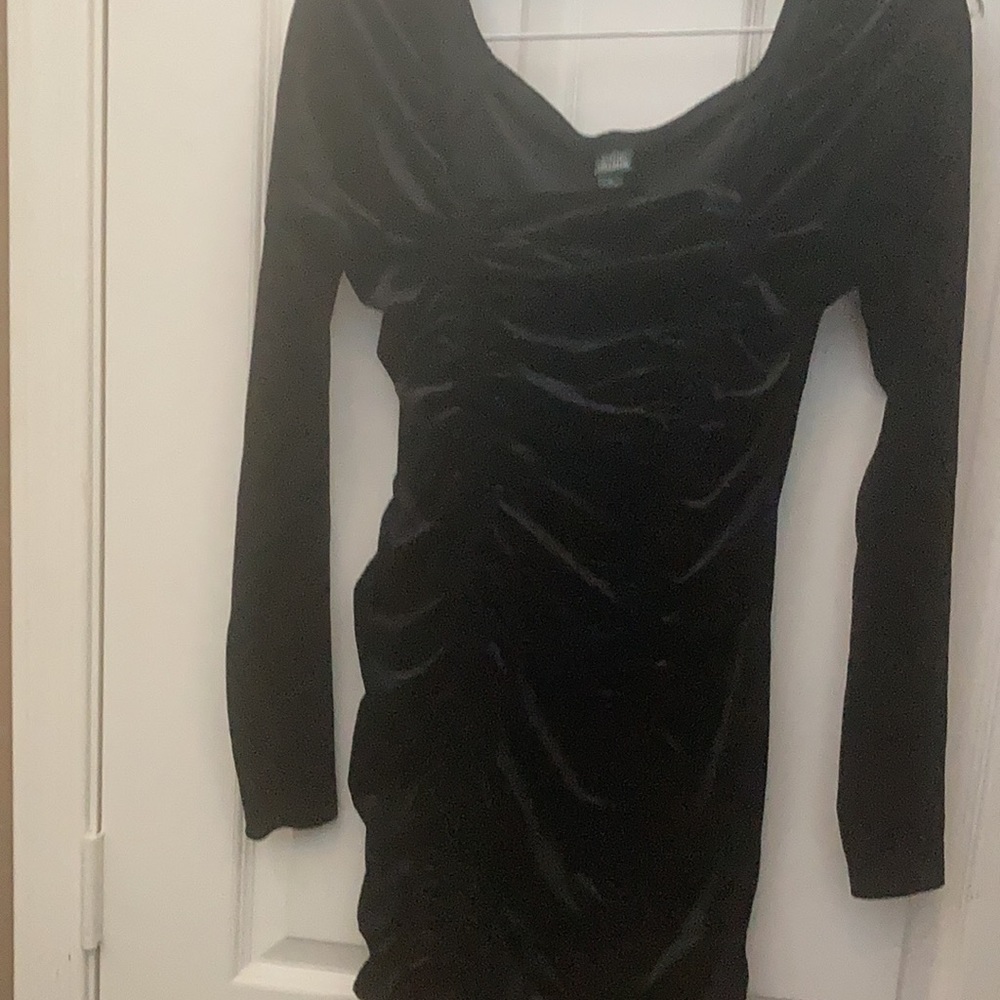 FINAL MARKDOWN NWT wild fable stretch velvet window shade dress small